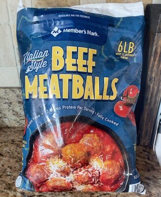 Italian style beef meatballs