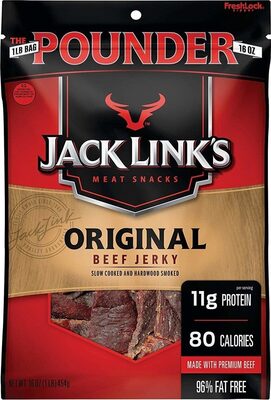 Jack links meat snacks beef jerky original