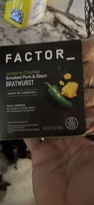 Jalapeño Cheddar Smoked Pork & Bison BRATWURST