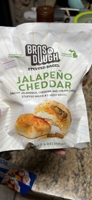 Jalapeño Cheddar Stuffed Bagel