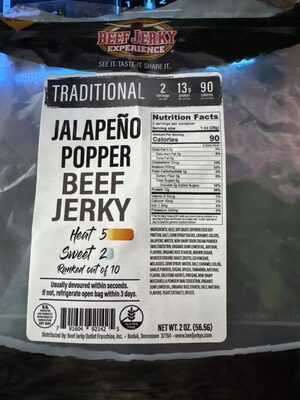 Jalapeño Popper Beef Jerky