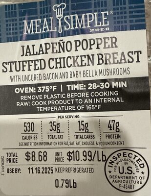 Jalapeño Popper Stuffed Chicken Breast