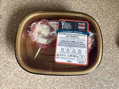 Jalapeño Popper & Uncured Bacon Beef Pinwheels