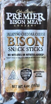 Jalapeno Cheddar Cheese Bison Snack Sticks