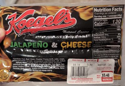 Jalapeno & Cheese Sausage