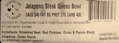 Jalapeno Steak Queso Bowl