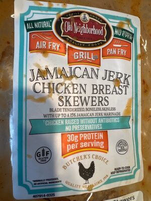 Jamaican Jerk Chicken Breast Skewers