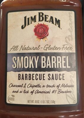 Jim Beam Smoky barrel sauce barbecue
