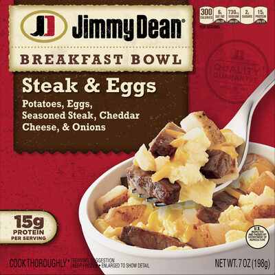 Jimmy dean, steak & eggs breakfast bowls