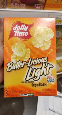 Jolly time, microwave pop corn, butter light