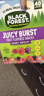 Juicy Burst Fruit Flavored Snacks Berry Medley