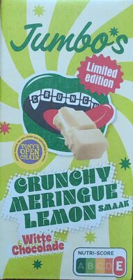 Jumbo's Witte Chocolade Crunchy Meringue Lemon Limited Edition 140 g