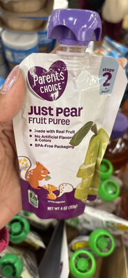 Just Pear Fruit Puree