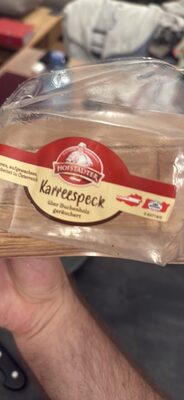 Karreespeck über Buchenholz geräuchert