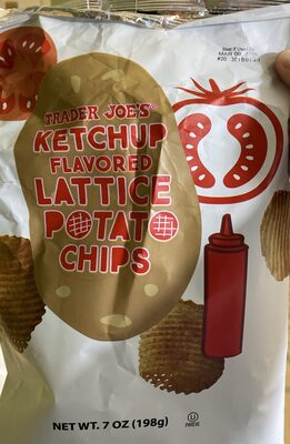 Ketchup Flavor Lattice Potato Chips
