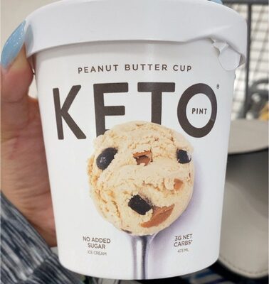 Keto, peanut butter cup ice cream