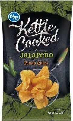 Kettle cooked jalapeno flavored potato chips