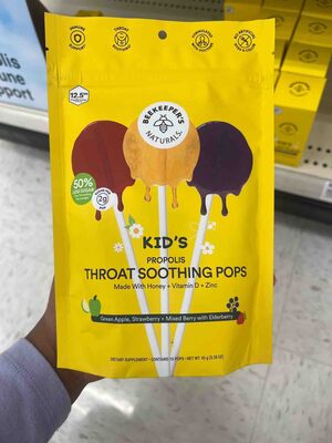 Kid's Propolis Throat Soothing Pops