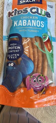 KIDS CLUB CHICKEN KABANOS WITH TURKEY