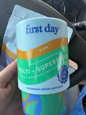 Kids Daily Supercharge Multi + Superfoods +21 Organic Superfoods + Multivitamin Gummies