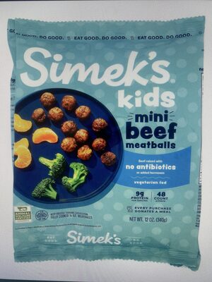 Kids Mini Beef Meatballs