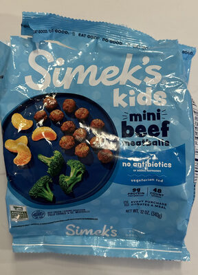 Kids Mini Beef Meatballs