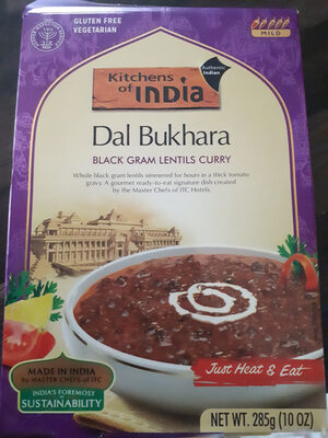 Kitchens of india, dal bukhara black gram lentils curry
