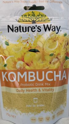 Kombucha Probiotic Drink Mix Lemon & Ginger Flavour