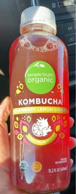 Kombucha raspberry lemon ginger