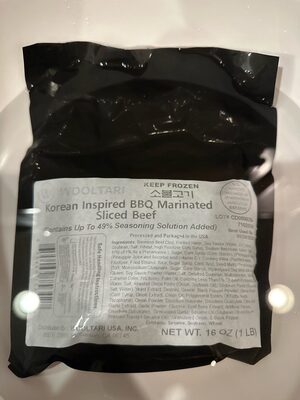 Korean Inspired BBQ Marinated Sliced Beef