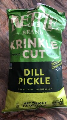 Krinkle Cut Potato Chips Dill Pickle