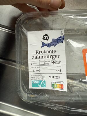 Krokante zalmburger