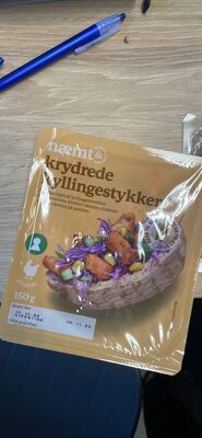 krydrede kyllingestykker