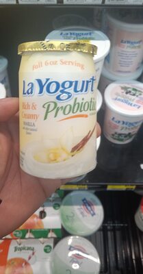 La yogurt, probiotic blended lowfat yogurt, vanilla