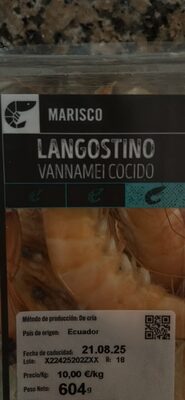 LANGOSTINO VANNAMEI COCIDO