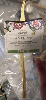 LANTERNE ARTISANAL ORGANIC DURUM WHEAT SEMOLINA PASTA