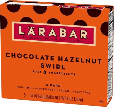 Larabar chocolate hazelnut swirl fruit nut bars