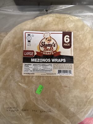Large Mezonos Wraps