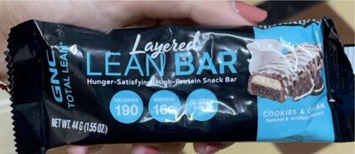 Layered Lean Bar Cookies & Cream