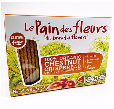 Le pain des fleurs, 100% organic chestnut crisp bread, chestnut