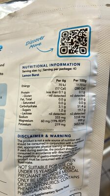 Lemon Burst electrolytes