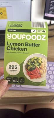 Lemon Butter Chicken with Roasted Carrots & Broccoli