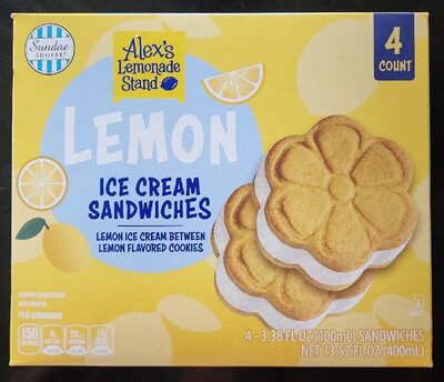 lemon ice cream sandwich