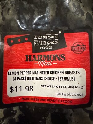 Lemon Pepper Marinated Chicken Breasts