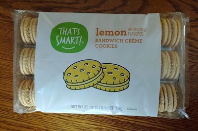 Lemon sandwich creme cookies