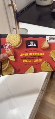LEMON STRAWBERRY Sandwich Cookies