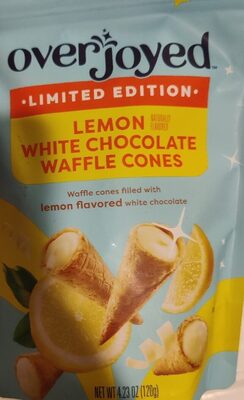 Lemon White Chocolate Waffle Cones
