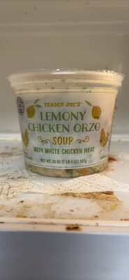 Lemony Chicken Orzo Soup with White Chicken Meat