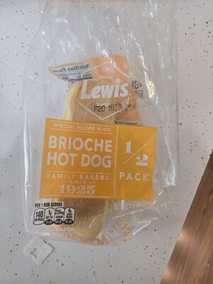 Lewis Bake shop Brioche hot dog buns