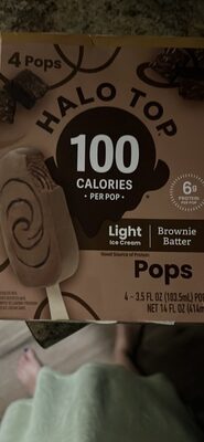 Light Ice Cream Brownie Batter Pops
